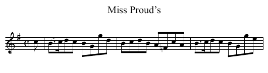 Miss Proud’s - staff notation
