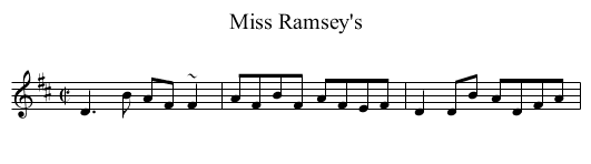 Miss Ramsey's - staff notation
