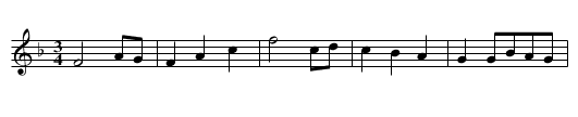 Miss Rochead’s Minuet - staff notation
