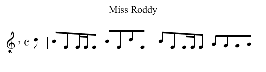 Miss Roddy - staff notation