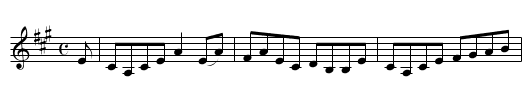 MISS ROSE OF TIRLOGIE - staff notation
