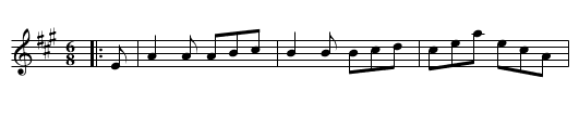 Miss Rose's Fancy - staff notation
