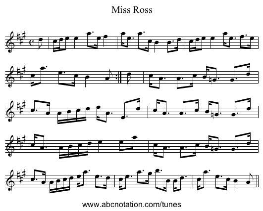 Miss Ross - staff notation