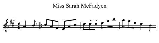 Miss Sarah McFadyen - staff notation