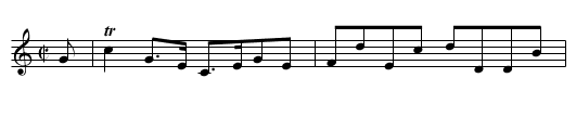 Miss Scott of Ancrum’s Reel - staff notation