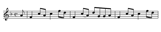 MISS SCOTT OF USAN - staff notation