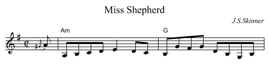 Miss Shepherd - staff notation