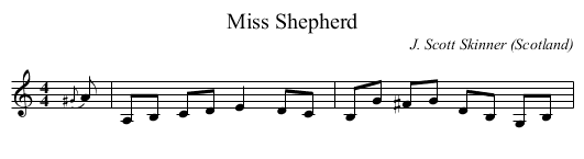 Miss Shepherd - staff notation