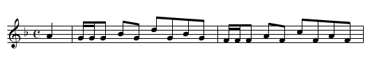 Miss Silvie's Delight - staff notation