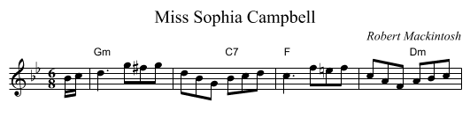 Miss Sophia Campbell - staff notation