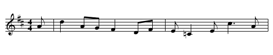 Miss Spence's Reel - staff notation