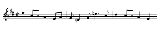 Miss Spence's Reel - staff notation