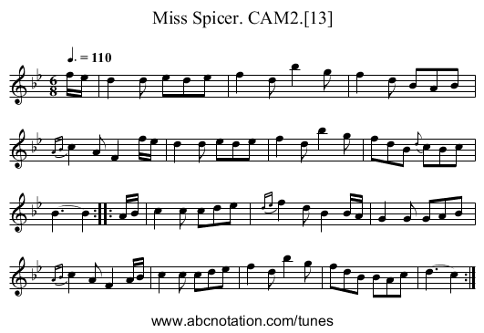 Miss Spicer. CAM2.[13] - staff notation