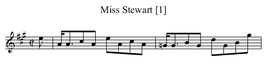 Miss Stewart [1] - staff notation