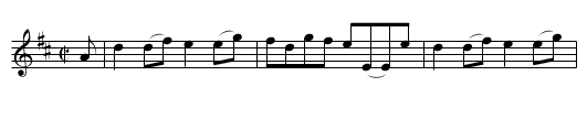 Miss Stewart Derculloch's Reel - staff notation