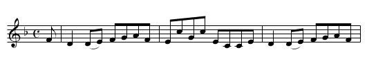 MISS STEWART OF GARTH - staff notation