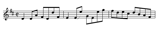 Miss Stewart of Garth’s Reel [1] - staff notation