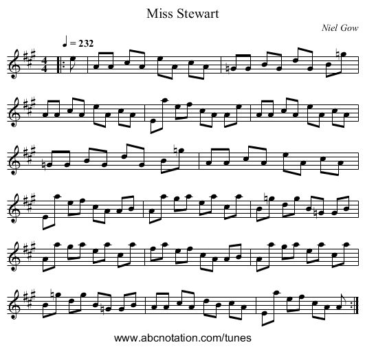 Miss Stewart - staff notation