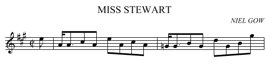 MISS STEWART - staff notation