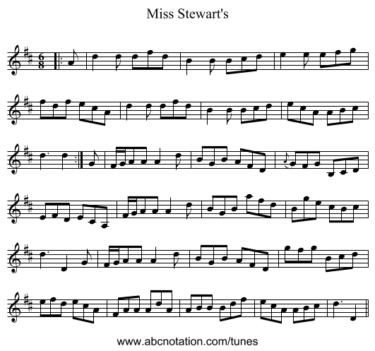 Miss Stewart's - staff notation