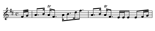 Miss Stronach of Marnoch's Strathspey - staff notation