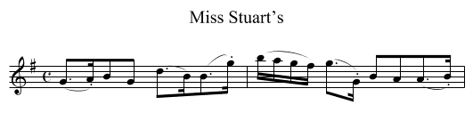 Miss Stuart’s - staff notation