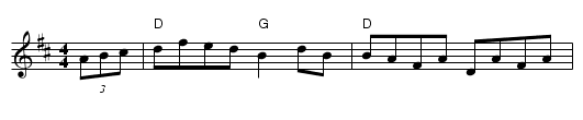 Miss Susan Cooper - staff notation