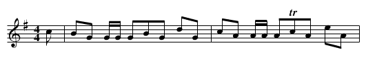 Miss Susanna Rentons Reel - staff notation