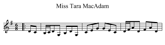 Miss Tara MacAdam - staff notation