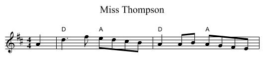 Miss Thompson - staff notation