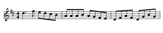 Miss Thompson's Reel - staff notation