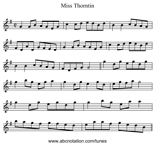 Miss Thorntin - staff notation