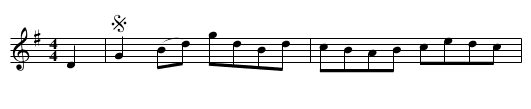Miss Thornton's Reel - staff notation