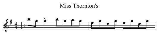 Miss Thornton's - staff notation