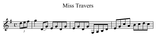 Miss Travers - staff notation