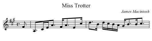 Miss Trotter - staff notation