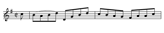 Miss Trotter’s Reel - staff notation