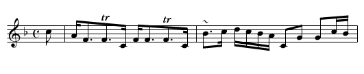 Miss Tytler's Strathspey - staff notation