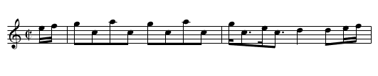 Miss W. MacDowal of Arndilly - staff notation