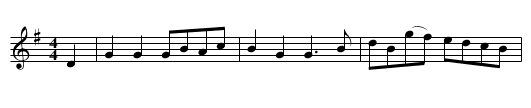 Miss Walker’s Hornpipe - staff notation