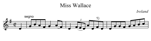 Miss Wallace - staff notation