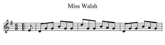 Miss Walsh - staff notation