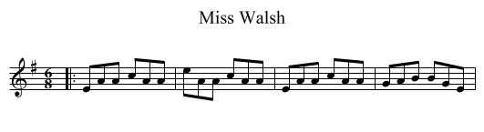 Miss Walsh - staff notation