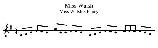 Miss Walsh - staff notation