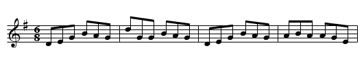 Miss Walsh's Fancy - staff notation