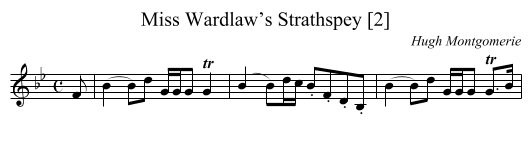 Miss Wardlaw’s Strathspey [2] - staff notation