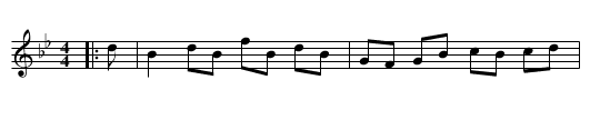 Miss Watt of Mether Cluny's Reel - staff notation