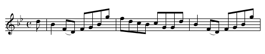 MISS WHITEFORD - staff notation