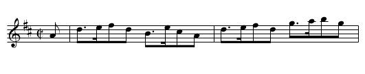 Miss White's Reel - staff notation