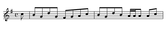 Miss Williamson’s Reel - staff notation
